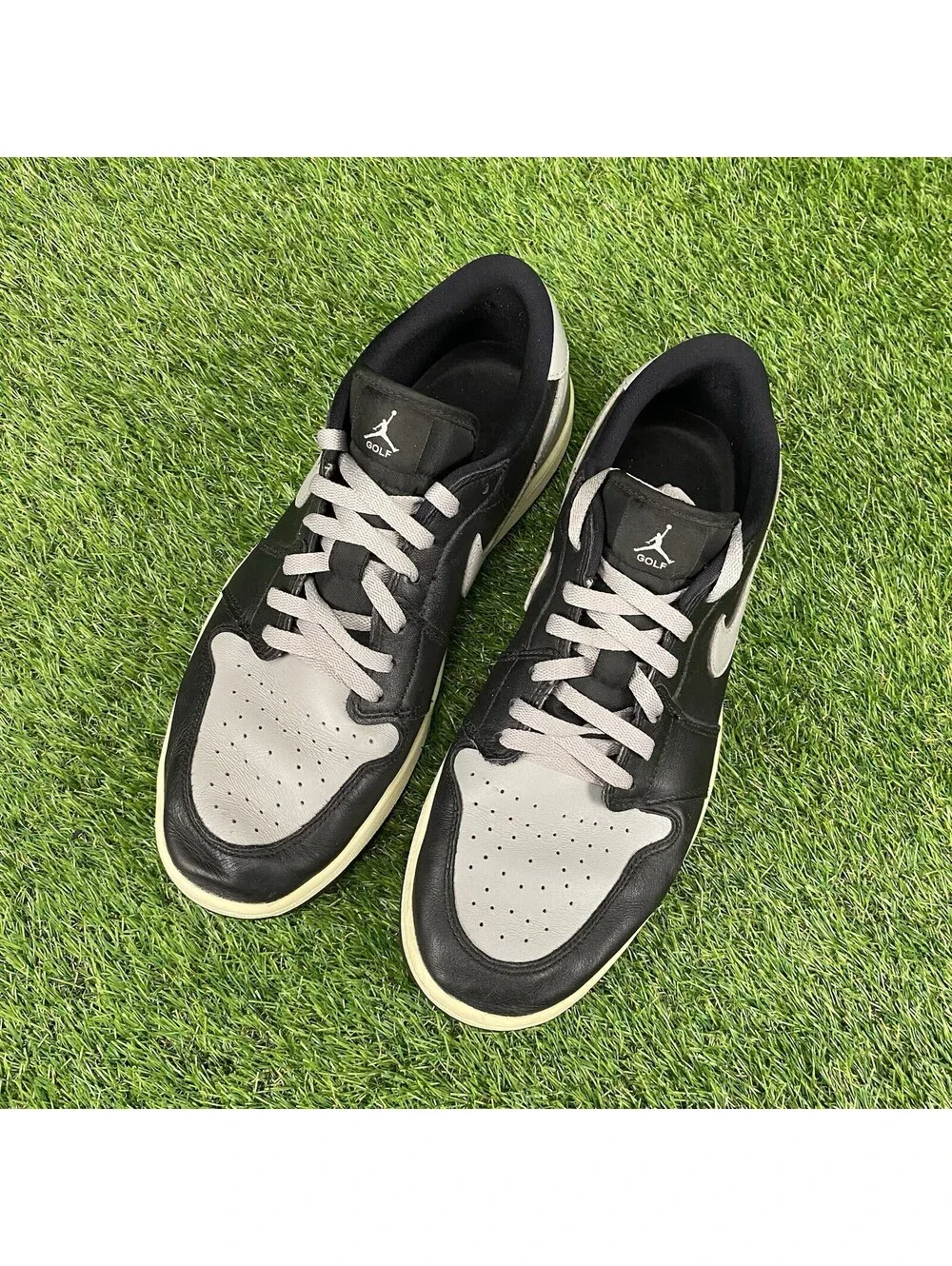 Nike Air Jordan Retro One 1 Golf Low Shadow Black Gray White Mens Size 12